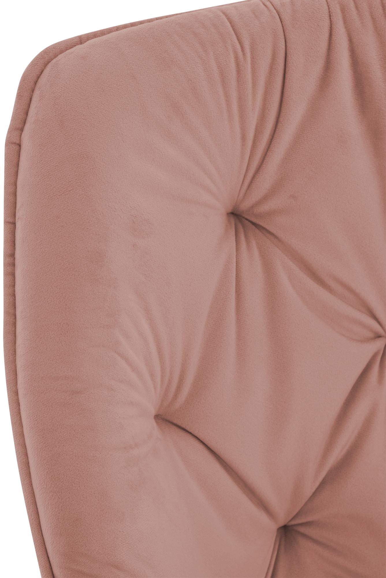 2er Set Stuhl Tanna Samt, rosa