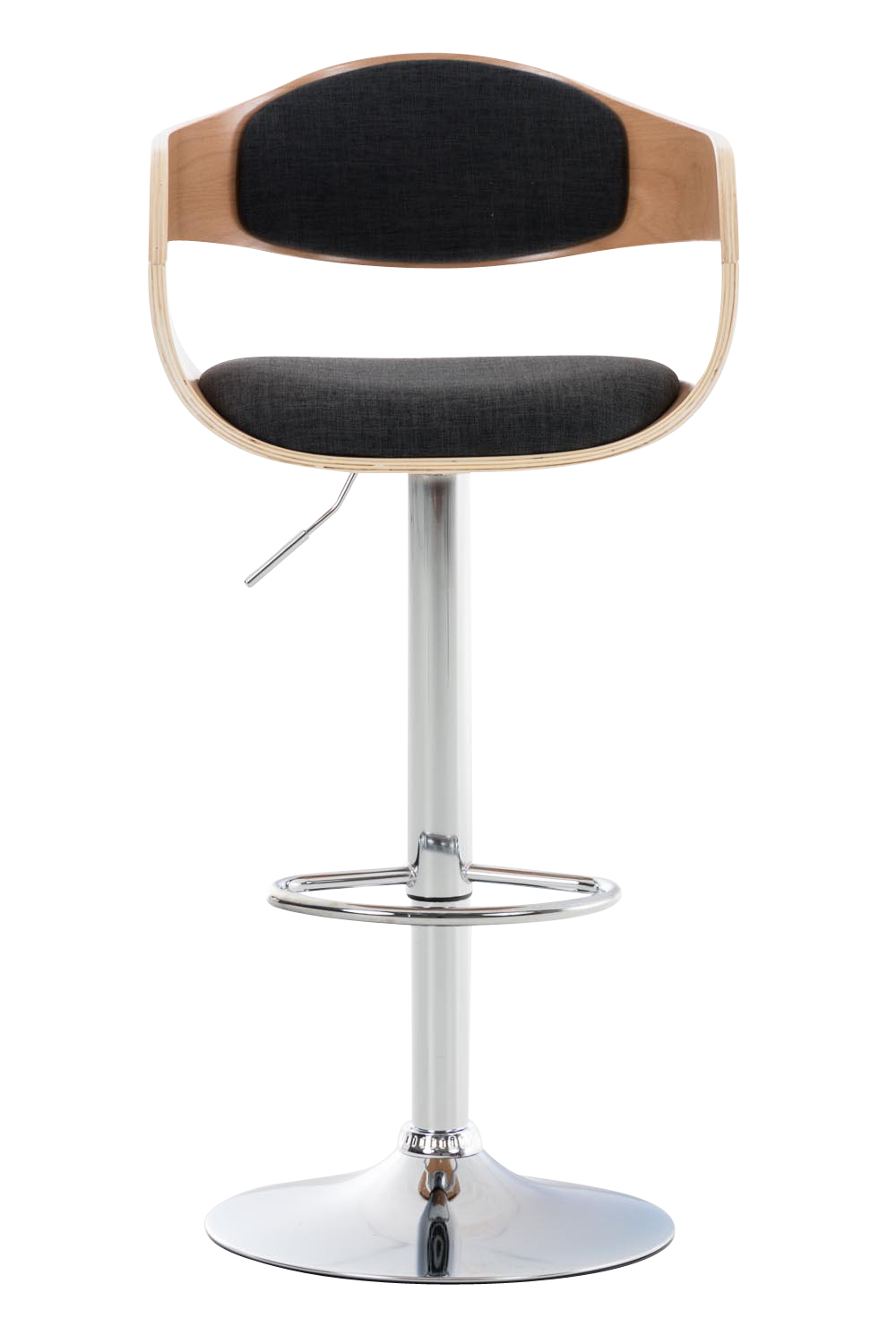 Barhocker Kingston C Stoff, natura/dunkelgrau