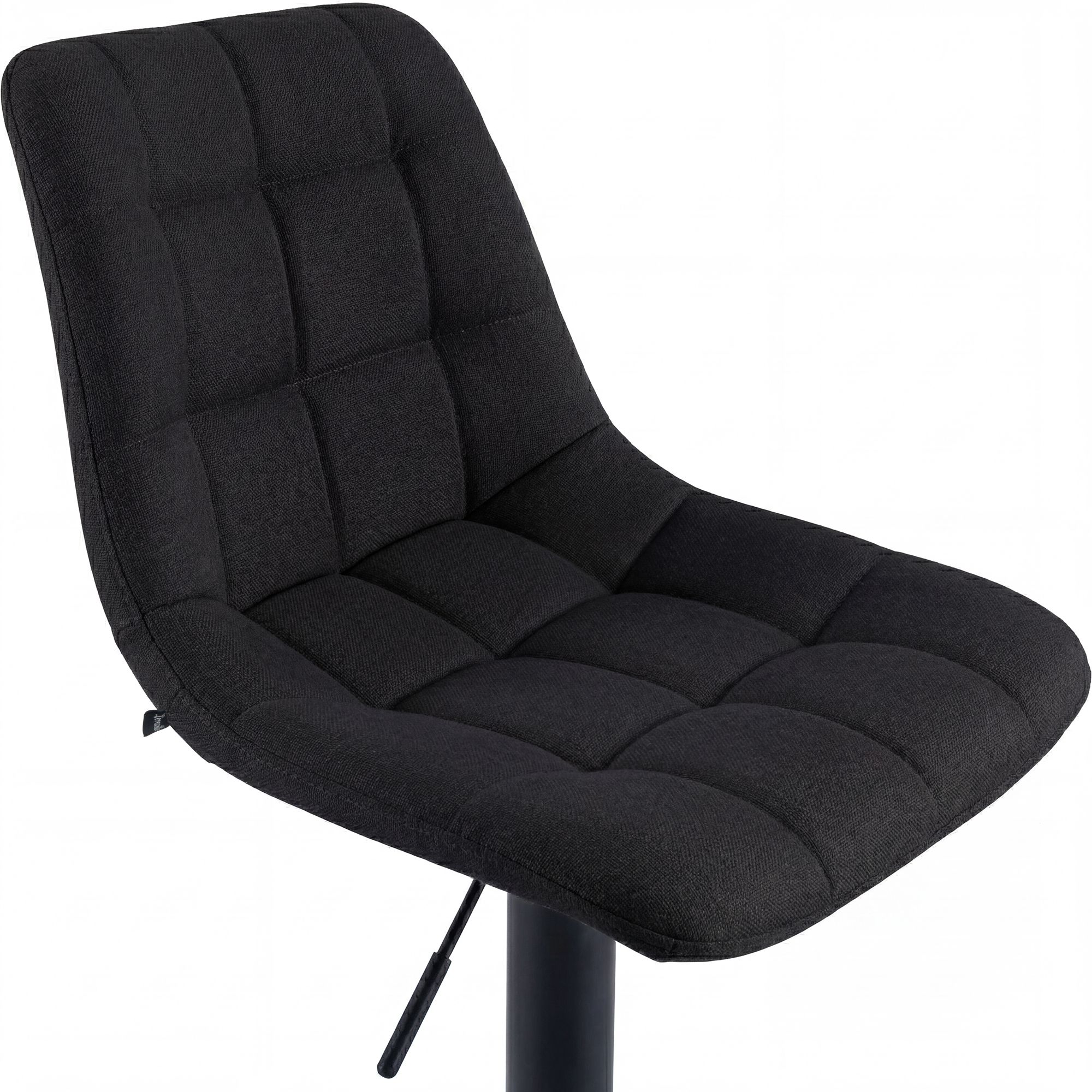 2er Set Barhocker Mapun Stoff, schwarz