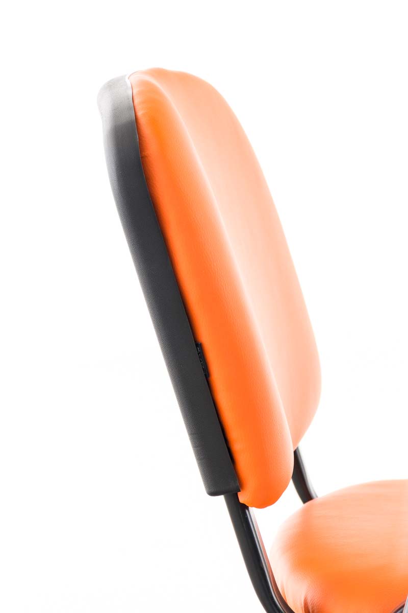 Stuhl Ken mit Klapptisch Kunstleder, orange
