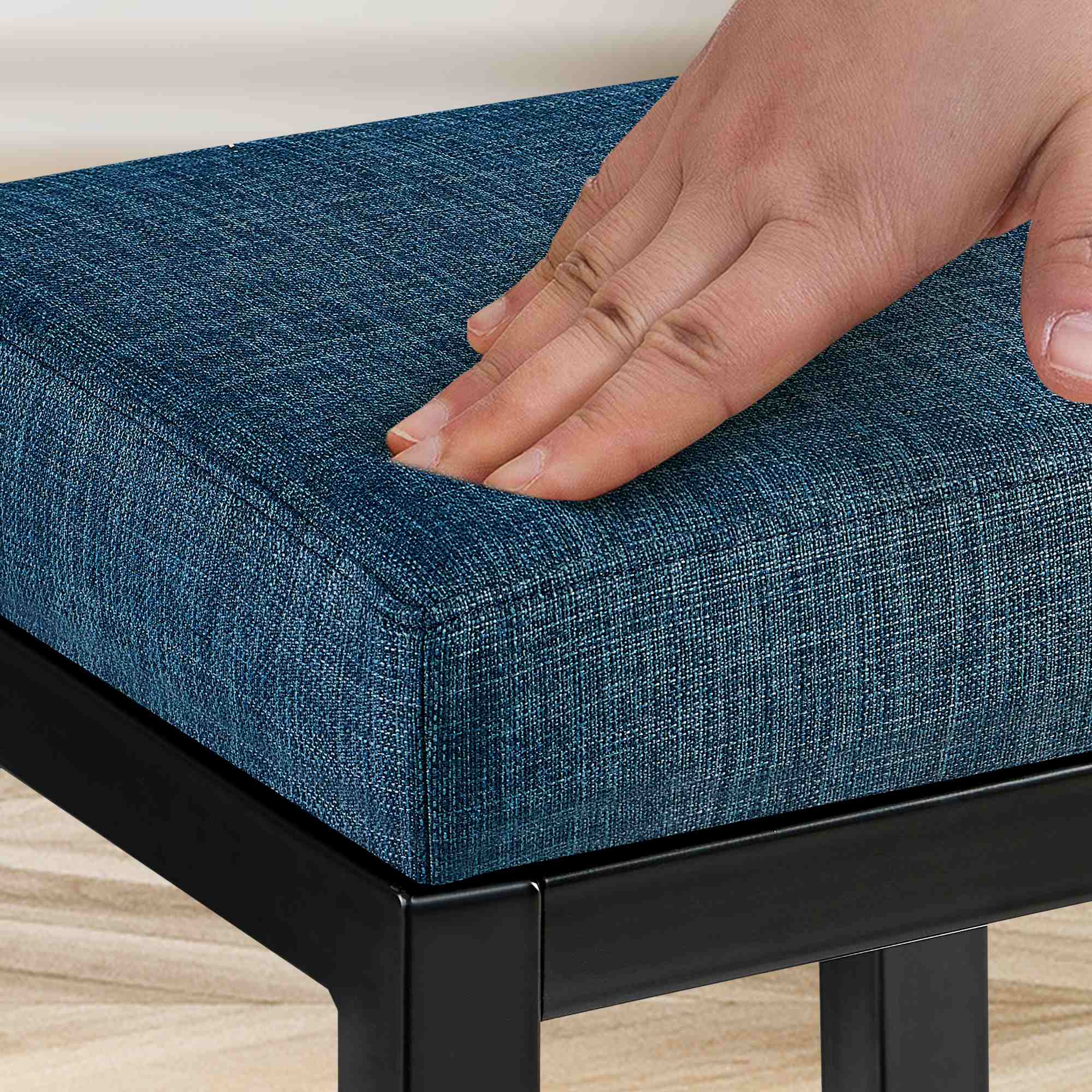 Barhocker Taylor B85 Stoff, blau