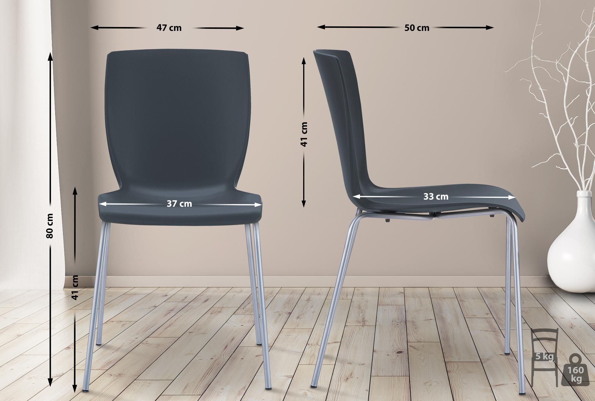 2er Set Stühle MIO, schwarz
