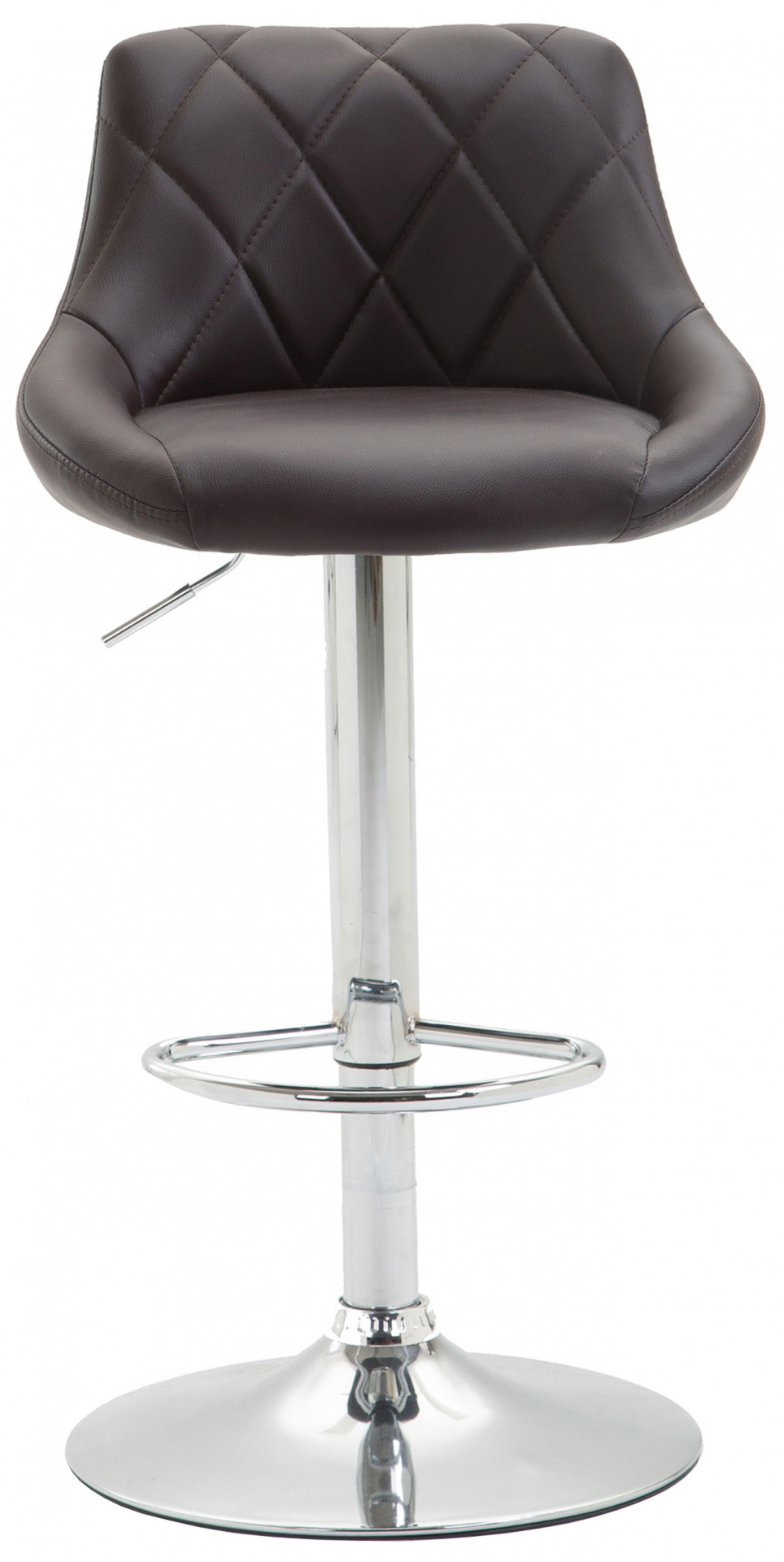 2er Set Barhocker Lazio Kunstleder C, braun