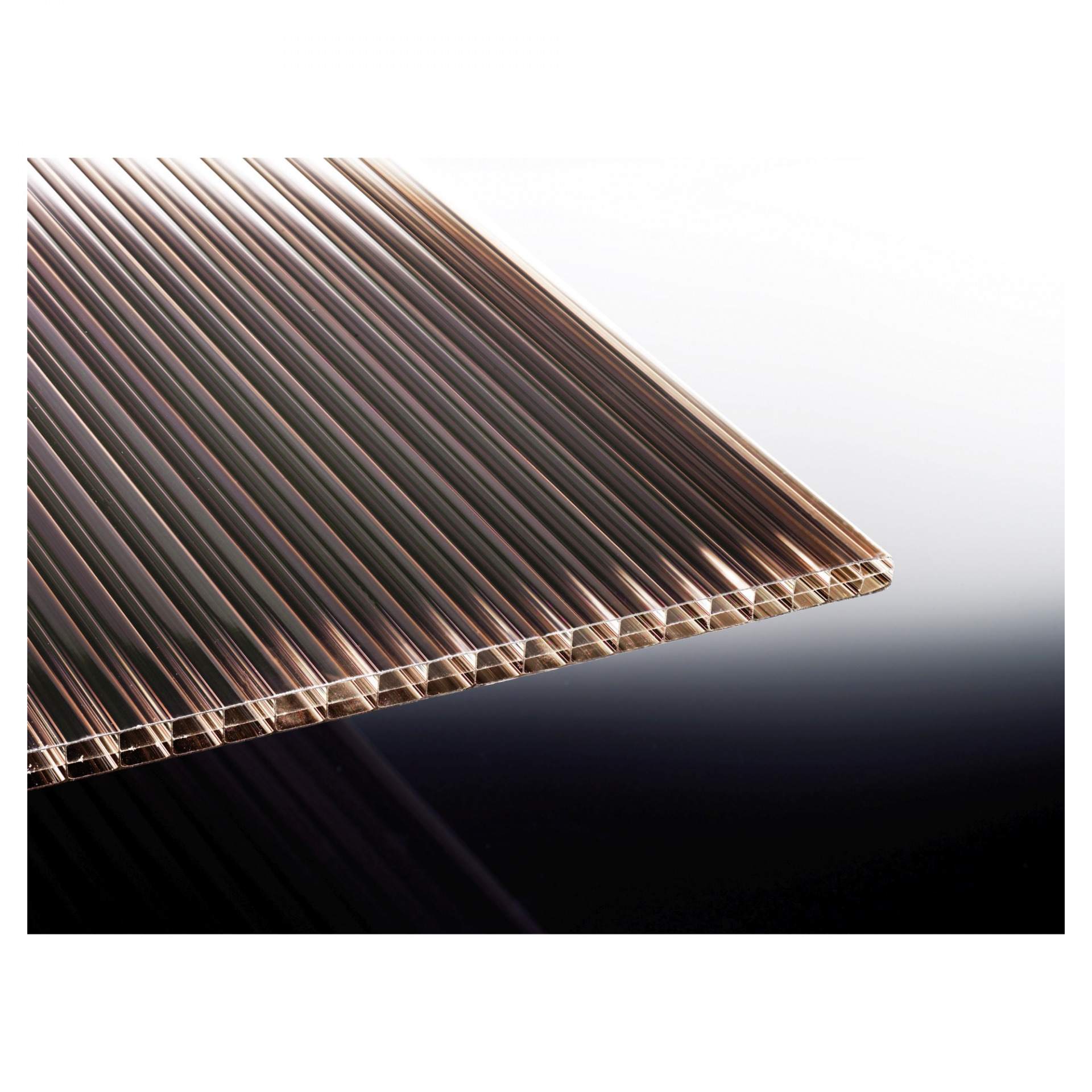 KATTO-Terrassenüberdachung, 4080 x 5000 mm, Leimholzbausatz mit, Polyclear bronze, Zub. pressbl., Rinne PVC-grau