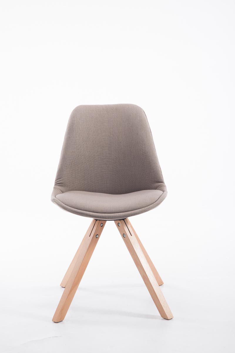 Besucherstuhl Toulouse Stoff Natura Square, taupe