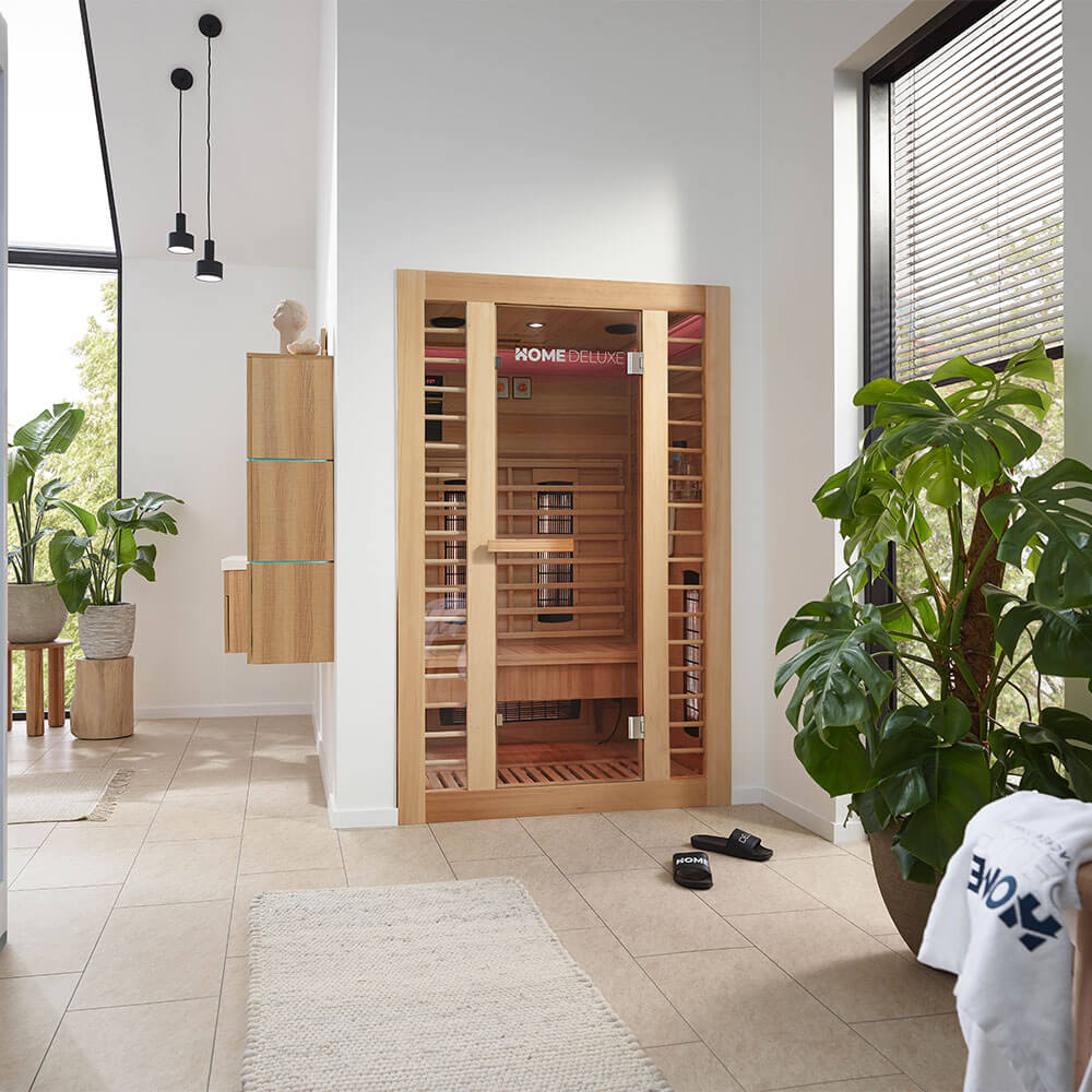 Infrarotkabine REDSUN DELUXE M - 120 x 105 cm für 2 Personen