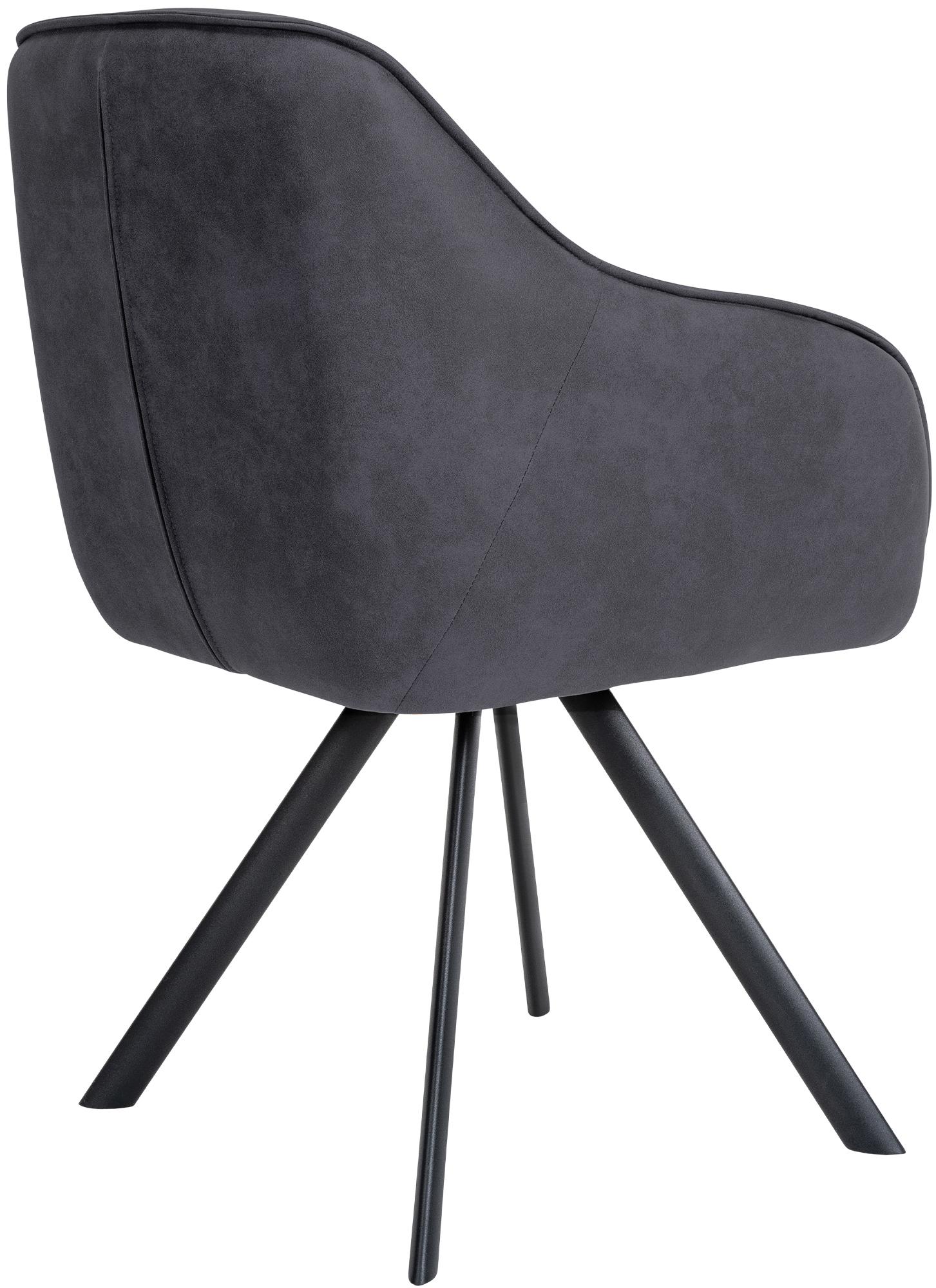 Stuhl Russel Vintage, schwarz