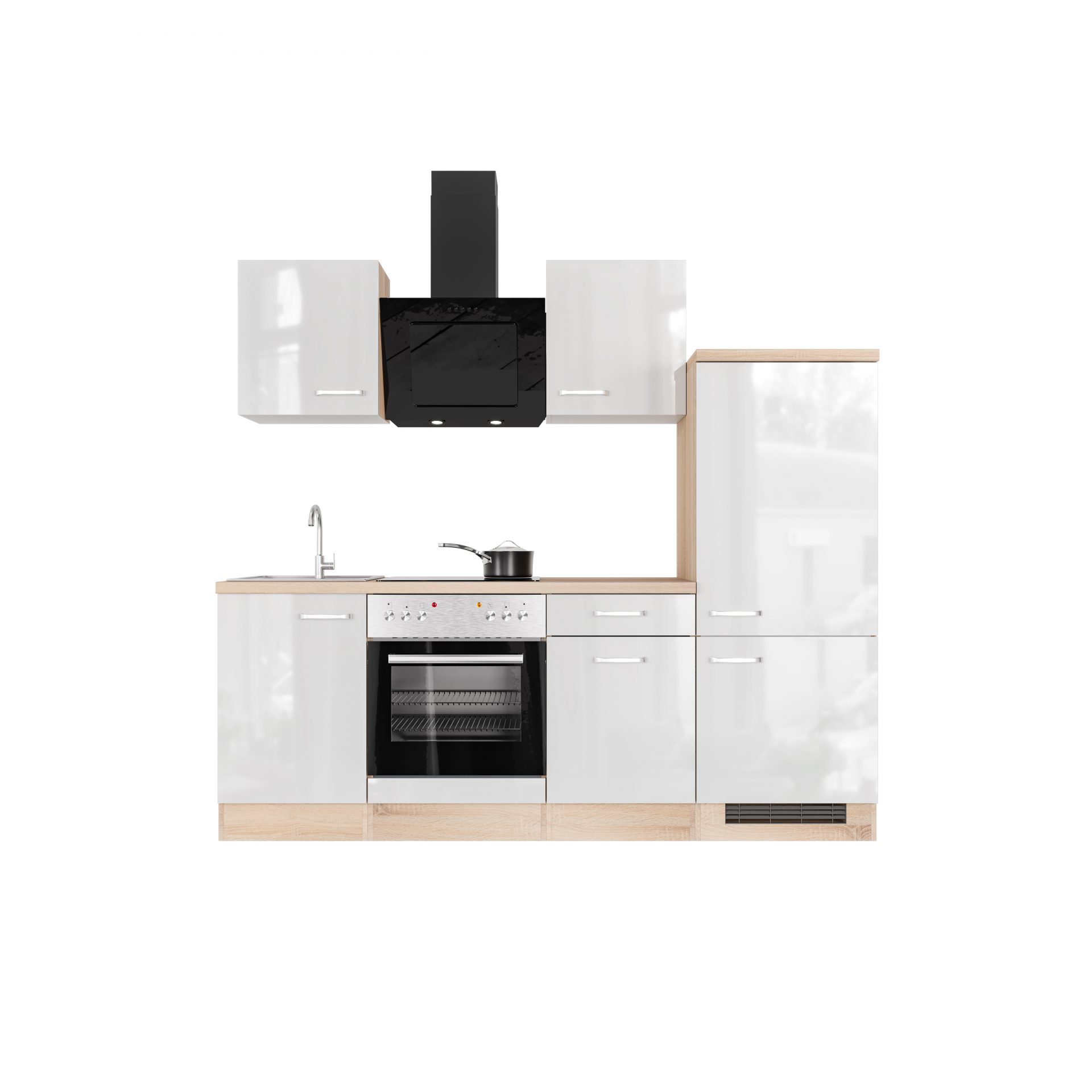 Küchenzeile Valero 220 cm mit E-Geräten