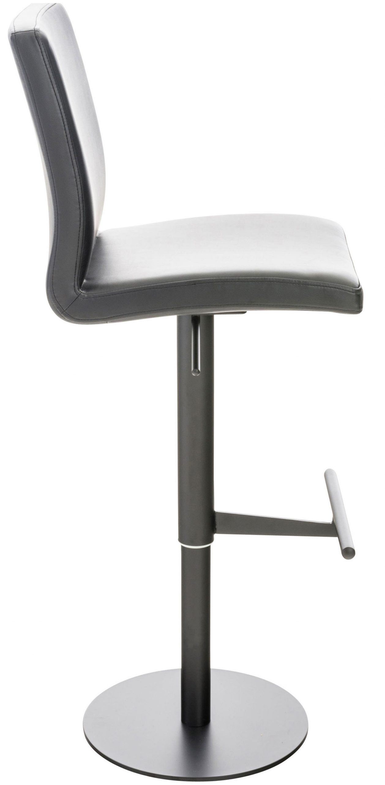 Barhocker Cadiz Kunstleder schwarz, schwarz