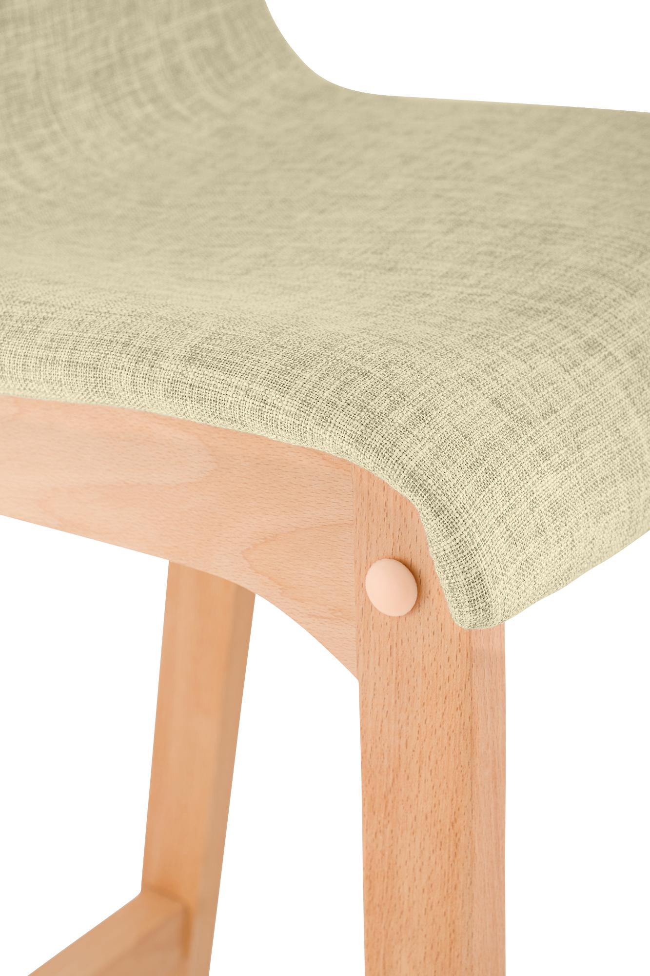 Barhocker Hoover Stoff Natura, creme
