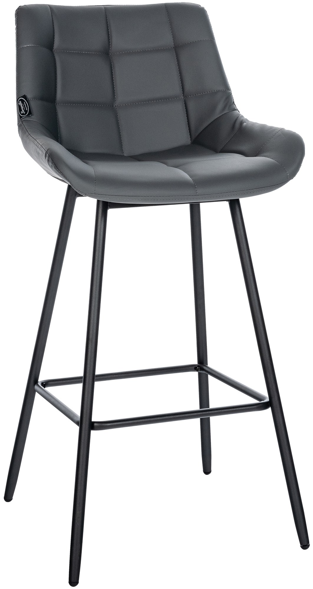 Barhocker Weston Kunstleder, grau