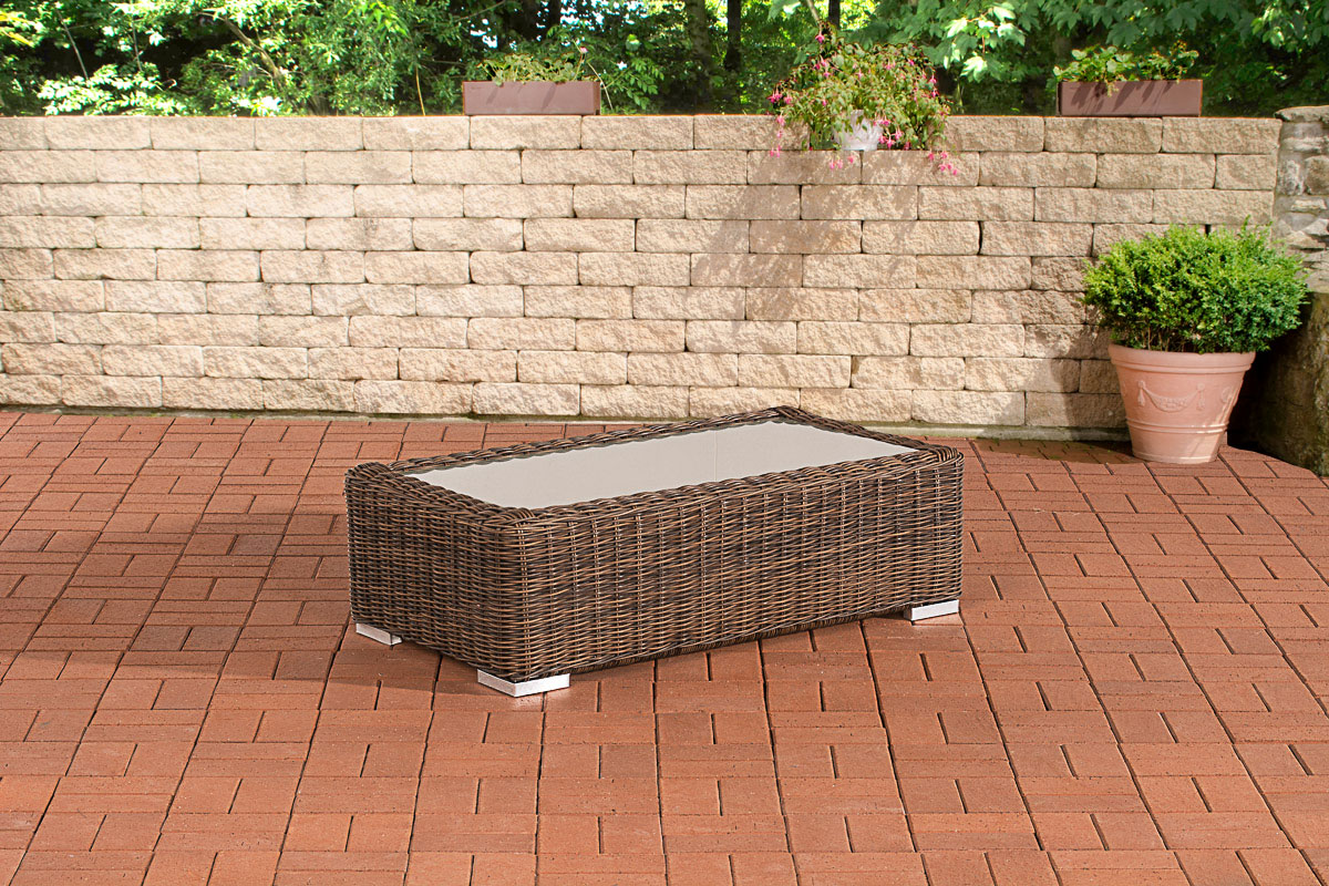 687122 Tisch Madeira 5mm, braun-meliert