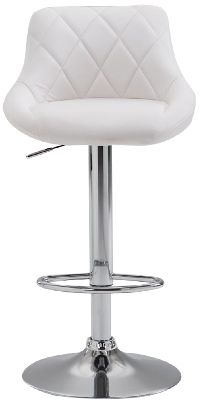 2er Set Barhocker Lazio Kunstleder C, weiß