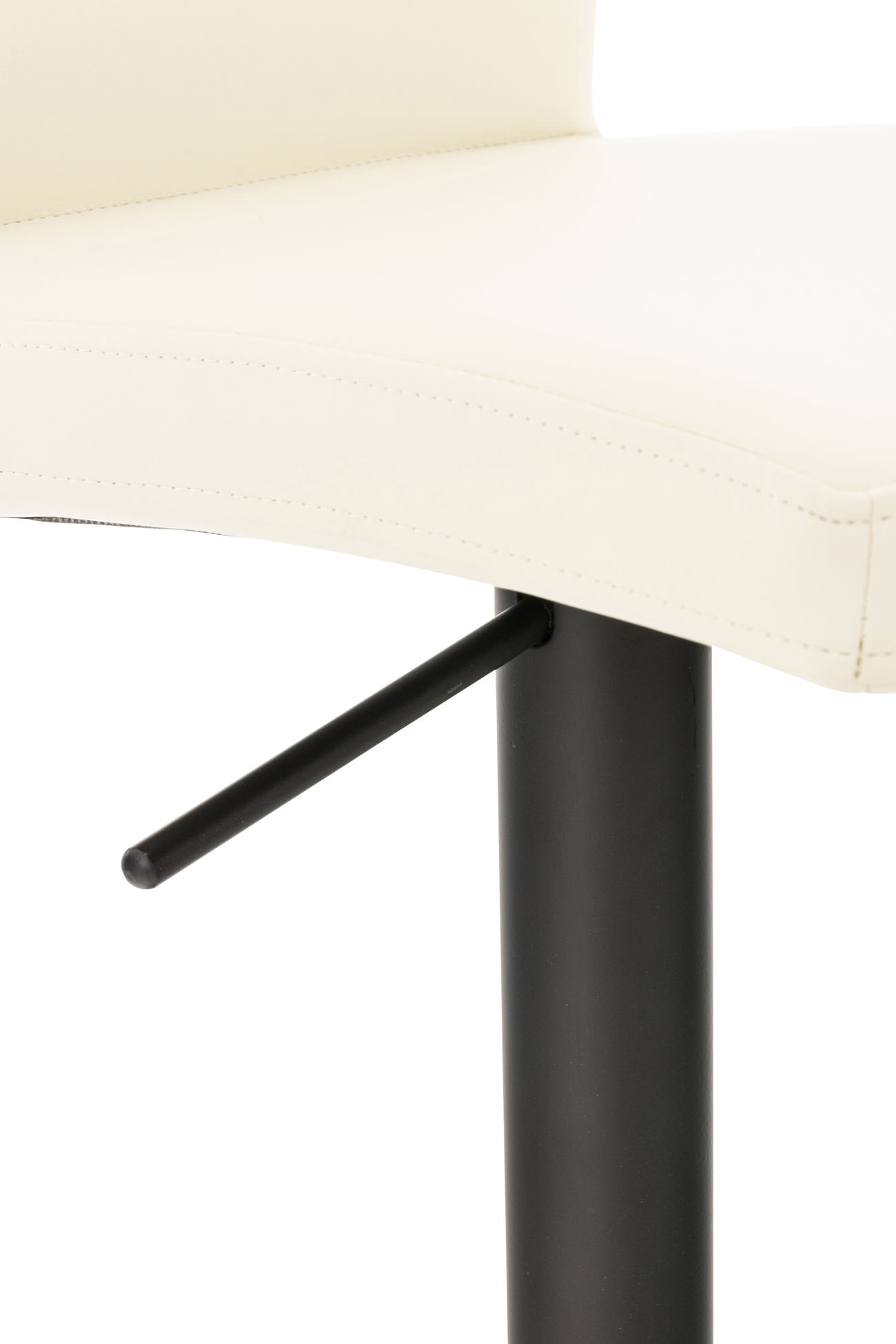 Barhocker Cadiz Kunstleder schwarz, creme