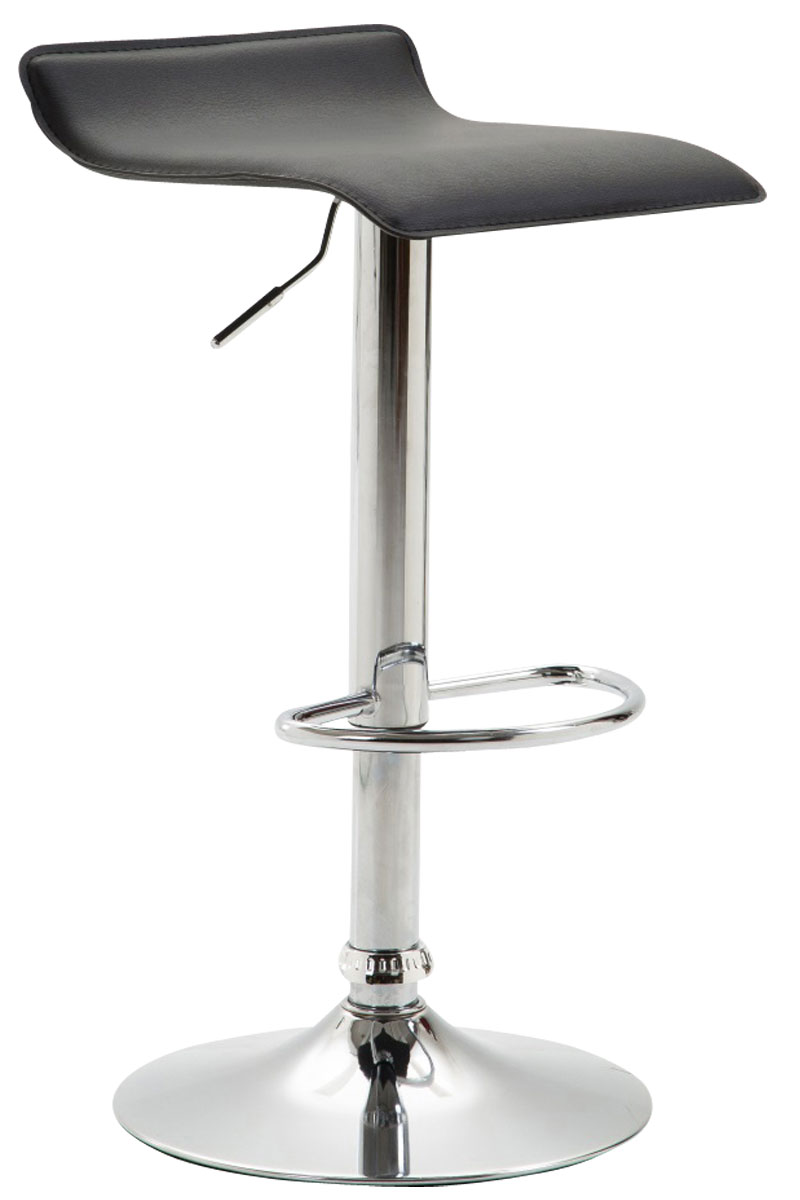 Barhocker Dyn V2 Kunstleder chrom, schwarz