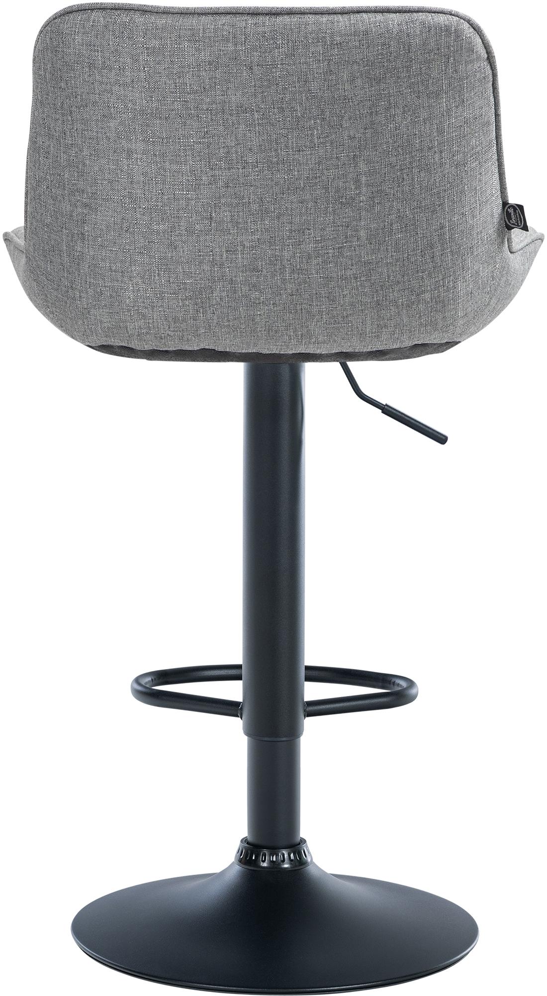 2er Set Barhocker Vonore Stoff schwarz, grau