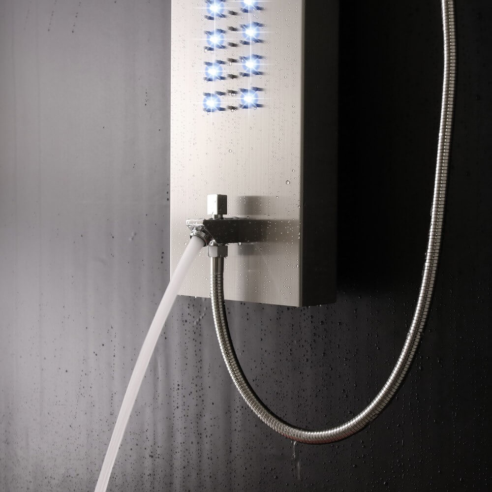 LED Duschpaneel mit Regendusche ORINOCO