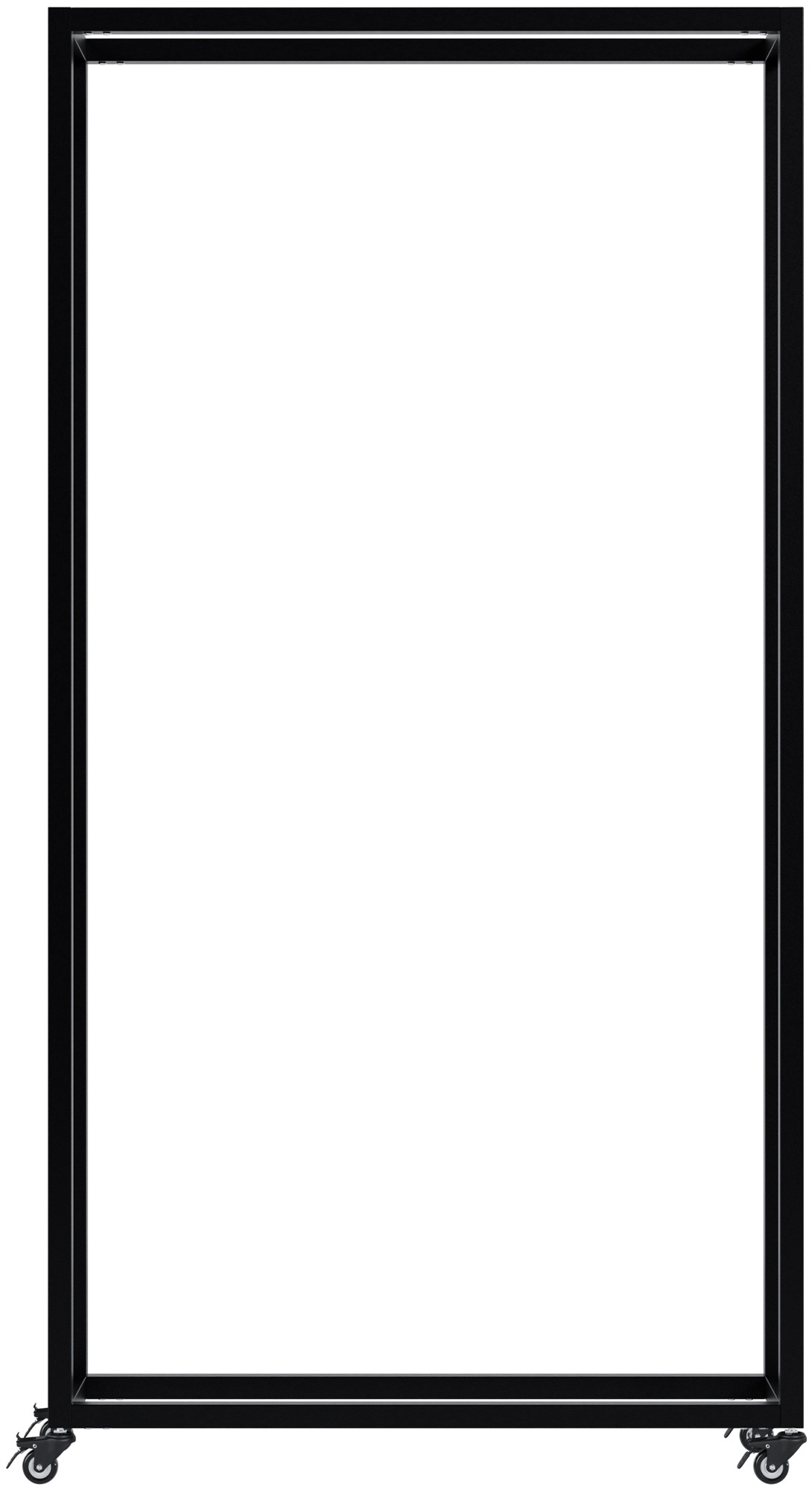 Kaminholzständer Hilta 25x80x150 cm, schwarz