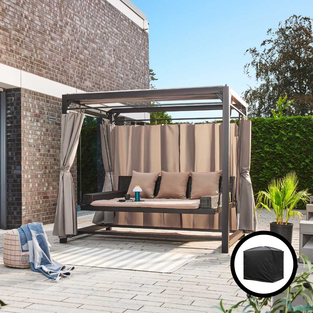 Pavillon Gartenliege mit Abdeckung PROVENCE