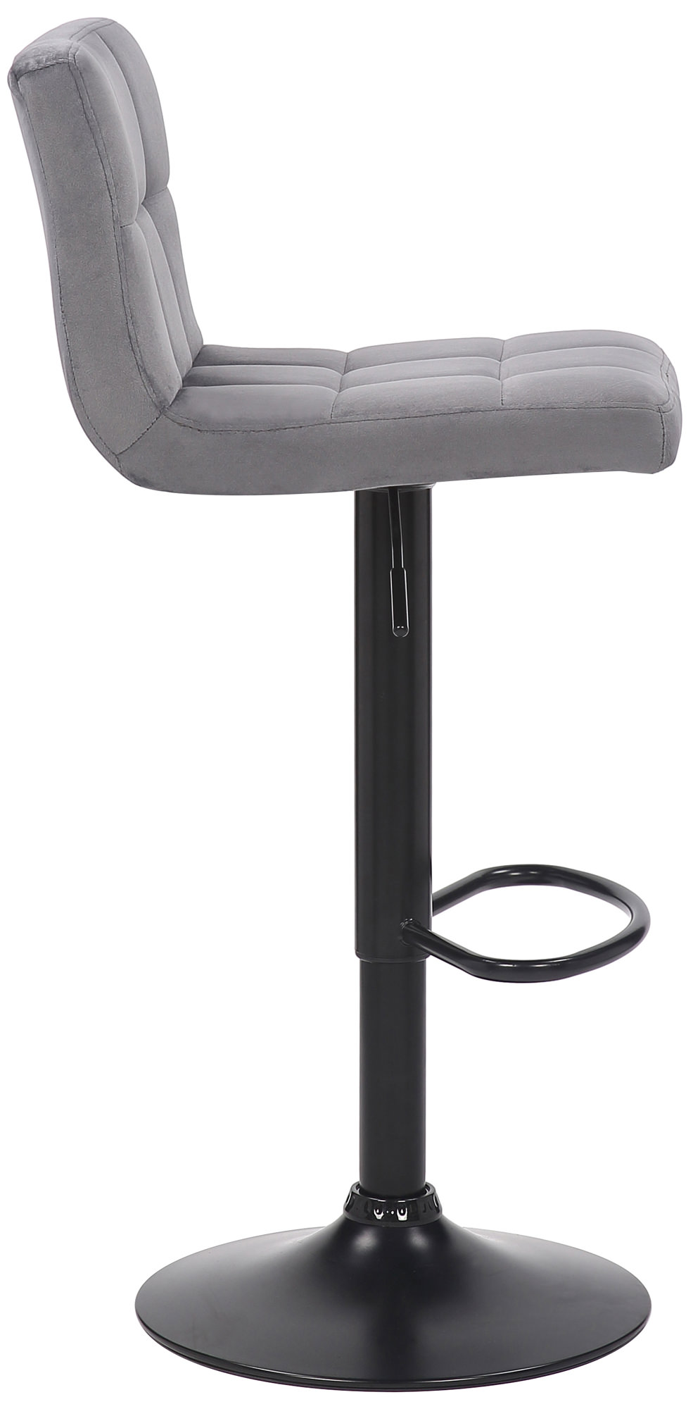 2er Set Barhocker Feni Samt, grau