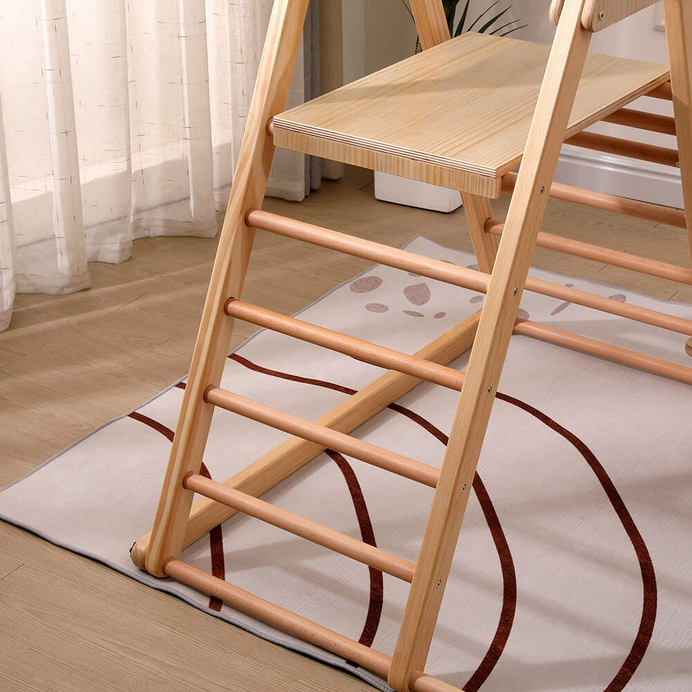 Klettergerüst Indoor inkl. Rutsche und Schaukel IDA
