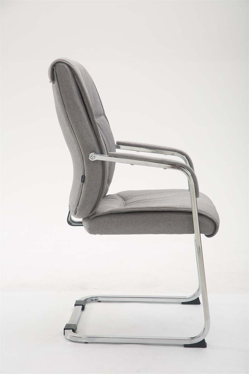 XL Besucherstuhl Anubis Stoff, grau