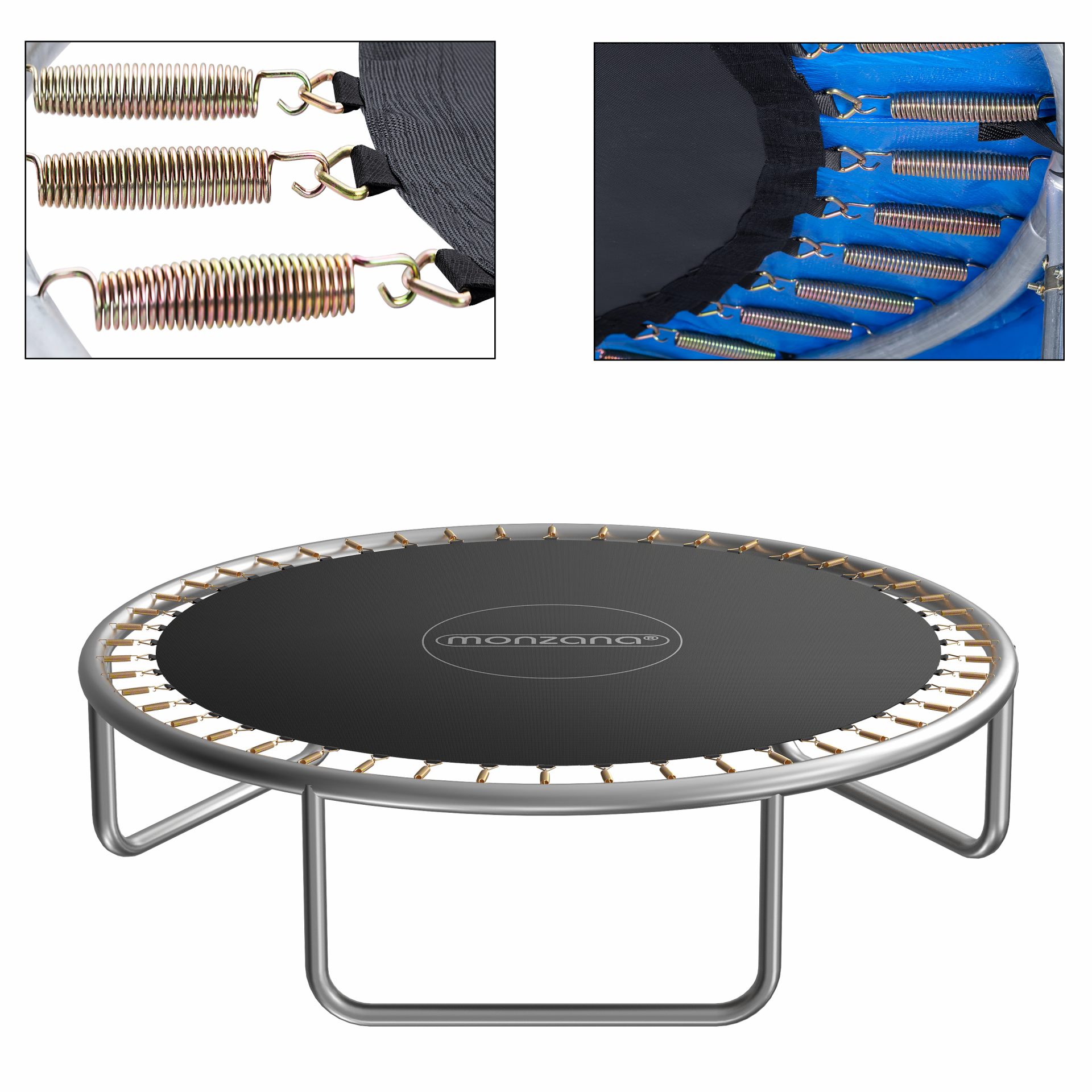 Trampolin Sprungtuch Schwarz Ø244cm