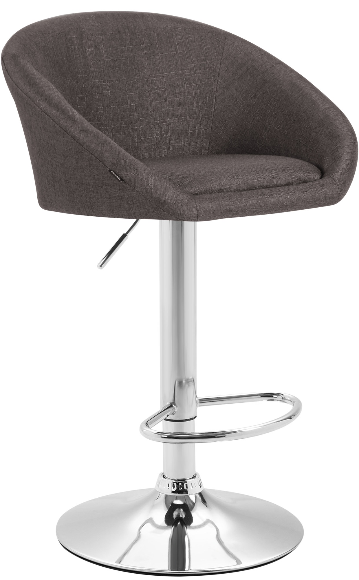 Barhocker Miami V2 Stoff C, dunkelgrau