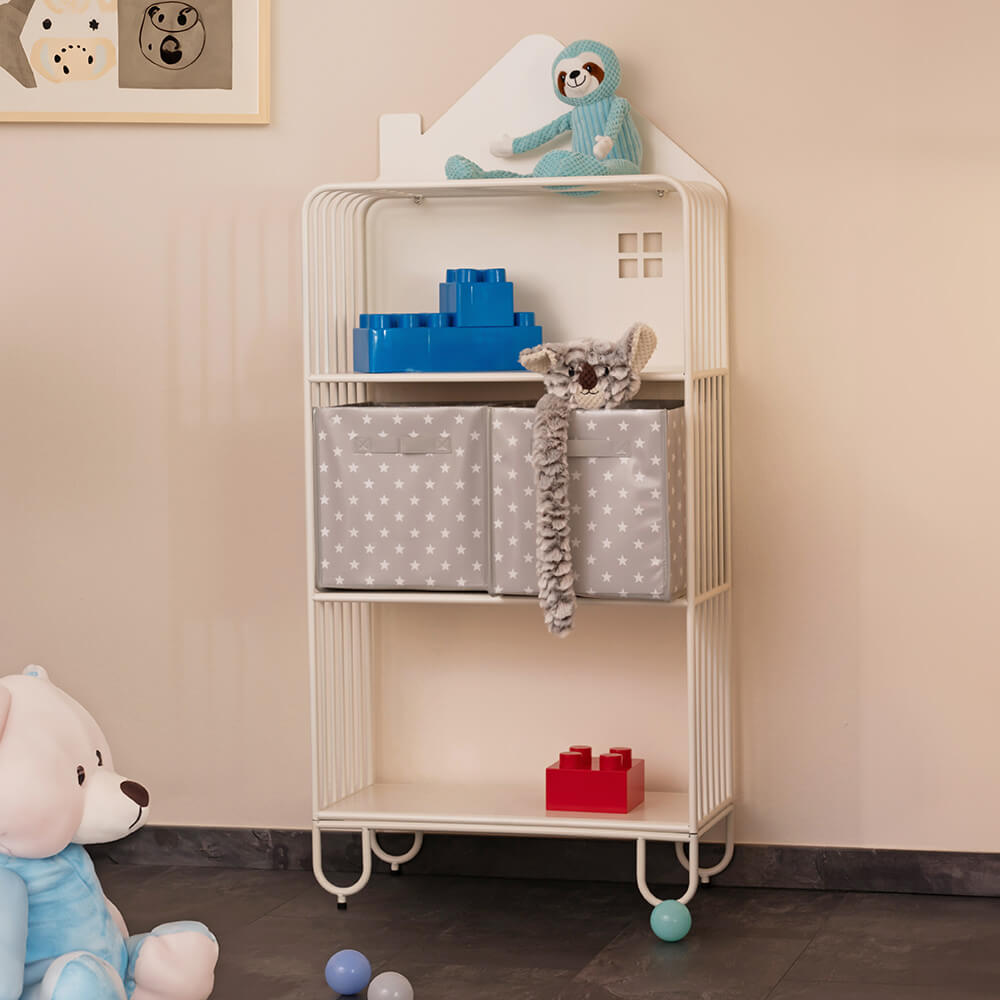 Kinderregal aus Metall magnetisch TODO M – Weiß