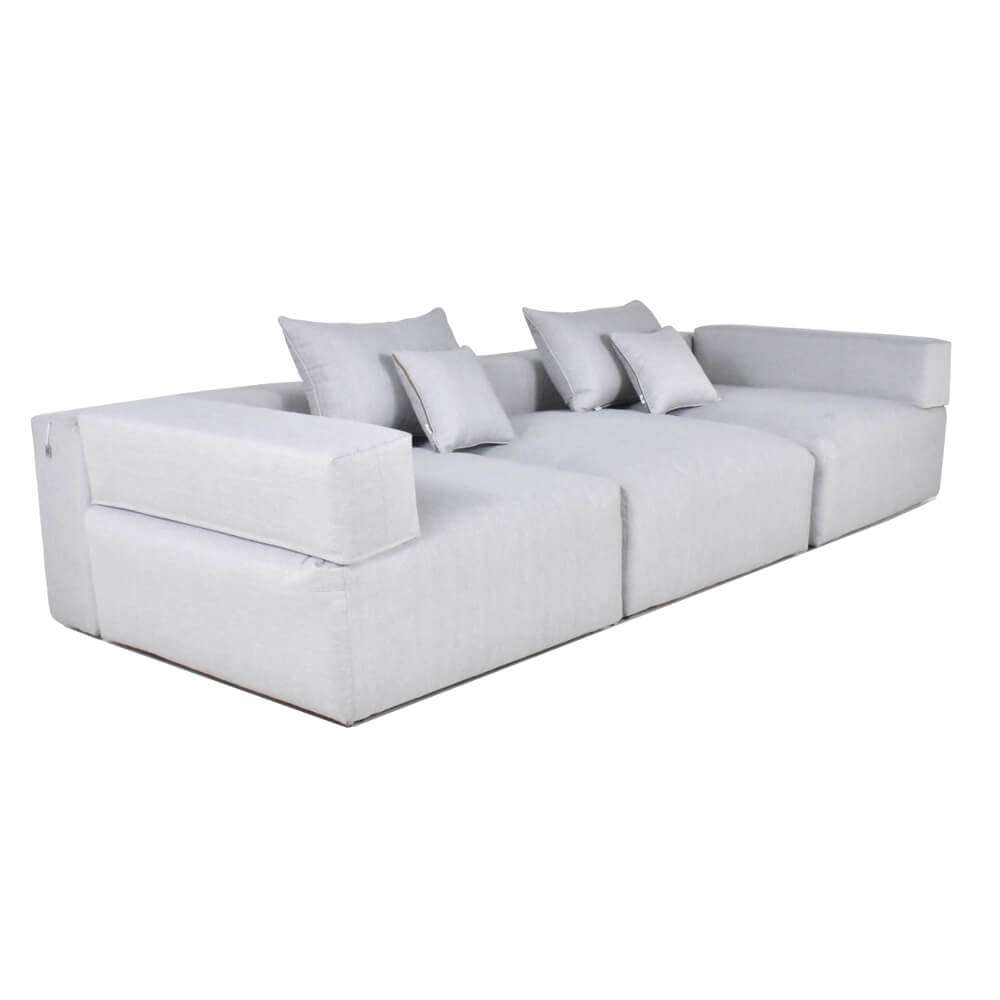 Modulares Outdoor Sofa ALAZIA Hellgrau - L