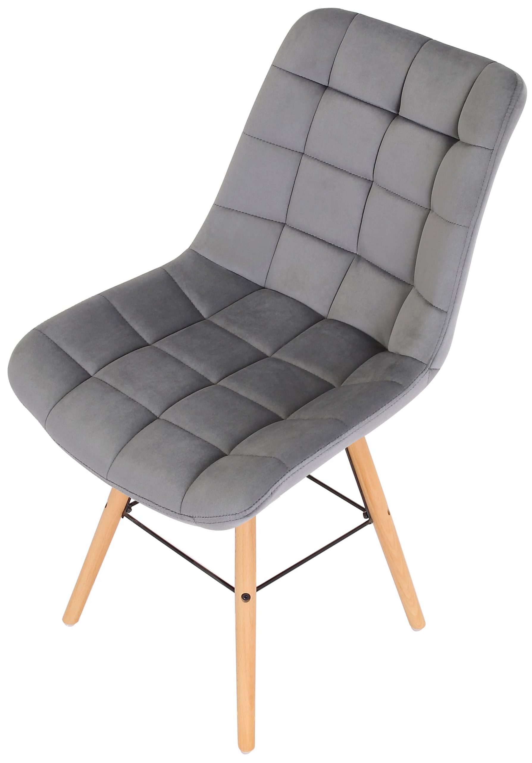 2er Set Stühle Leni Samt, grau