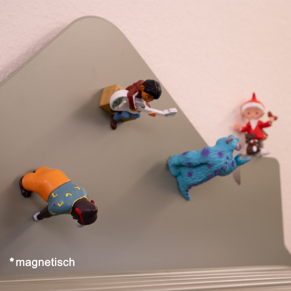 Kinderregal aus Metall magnetisch TODO M – Salbei-Grün