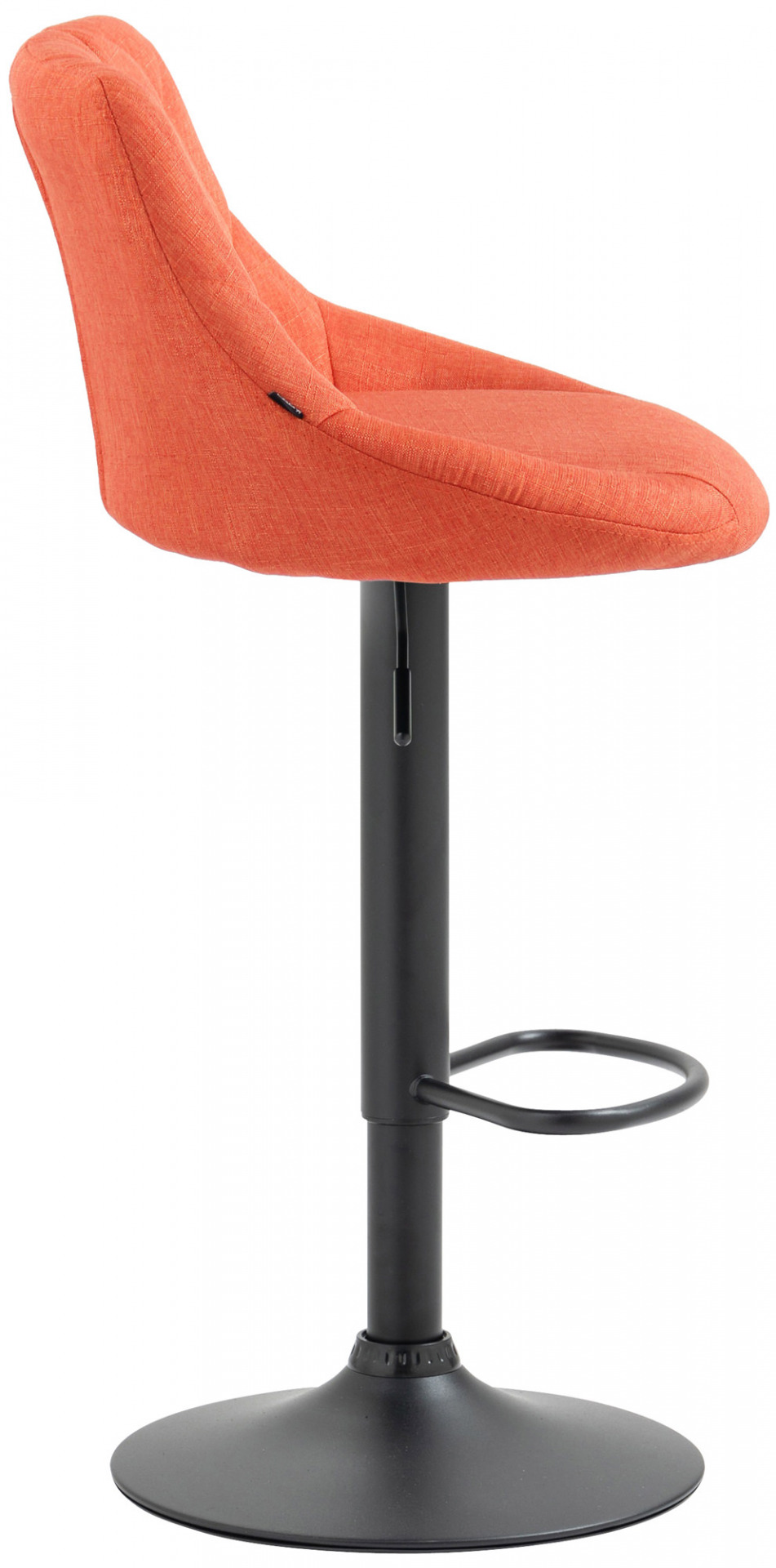 Barhocker Lazio Stoff schwarz, orange