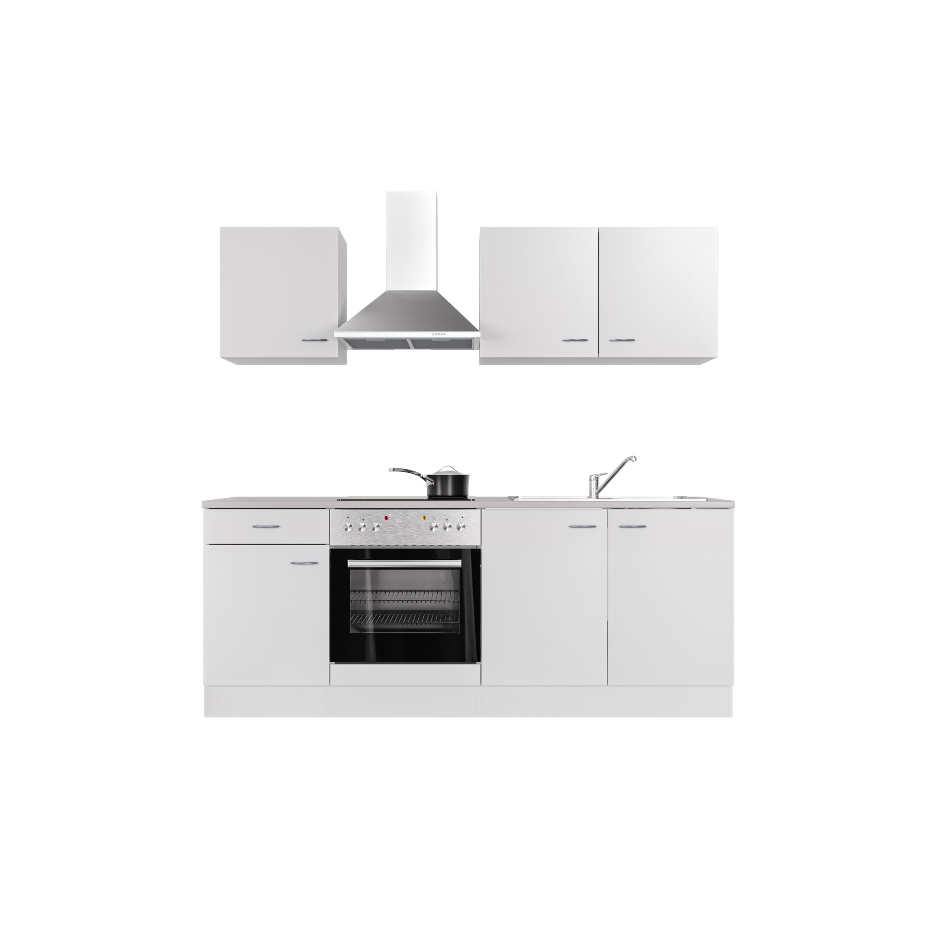 Küchenzeile WITO 210 cm mit E-Geräten