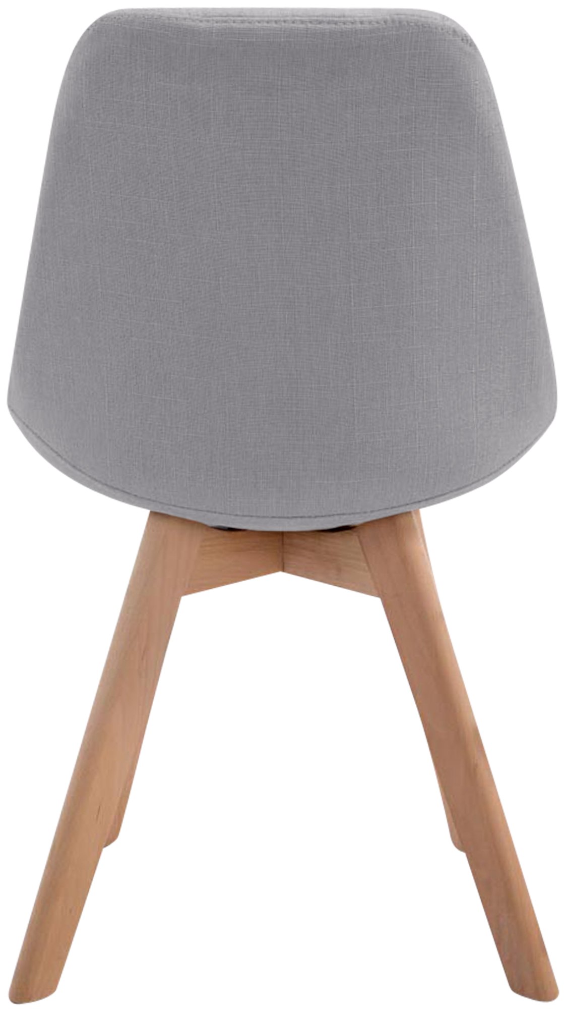 Besucherstuhl Borneo V2 Natura Stoff, grau