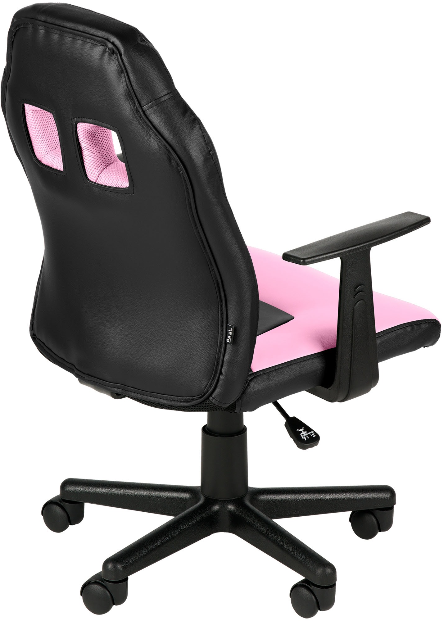 Kinder Bürostuhl Fun, schwarz/pink