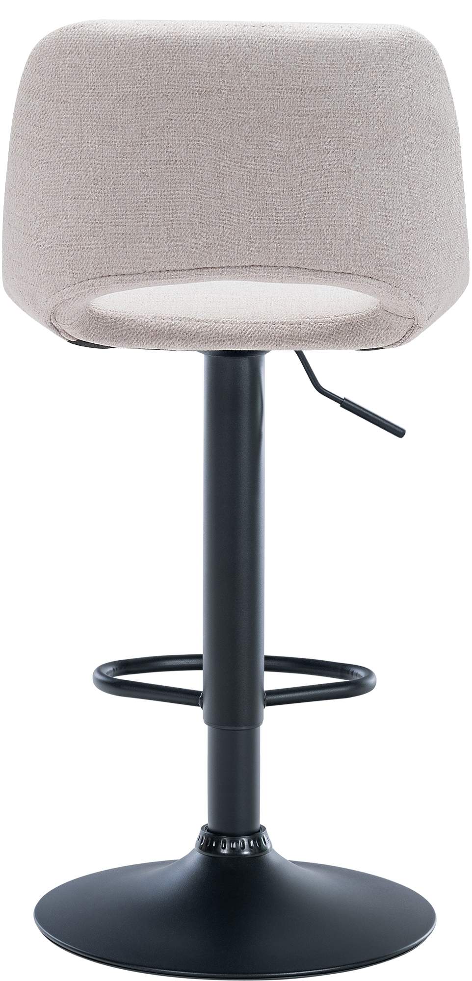 Barhocker Camden Stoff schwarz, creme
