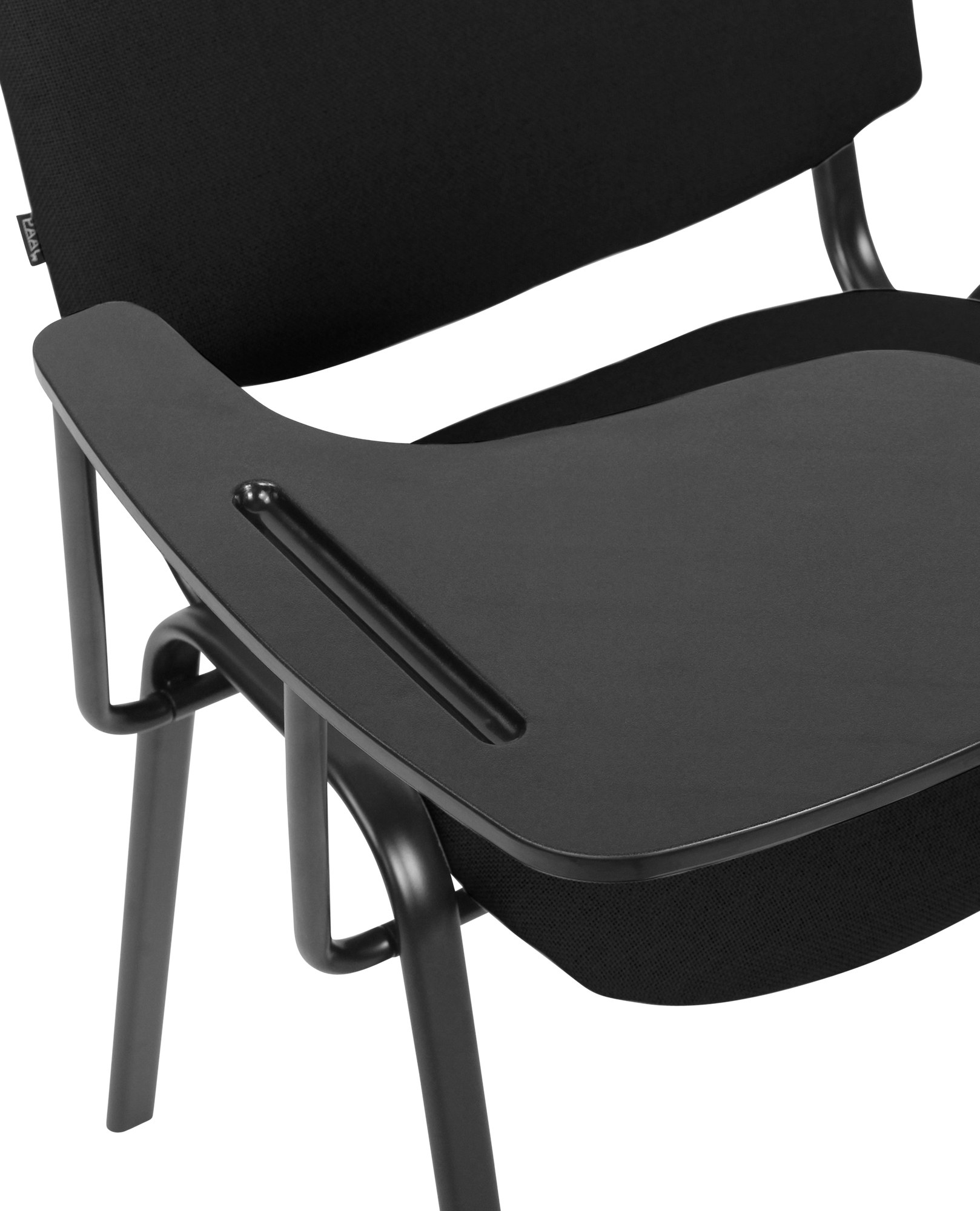Stuhl Ken XL mit Klapptisch Stoff, schwarz