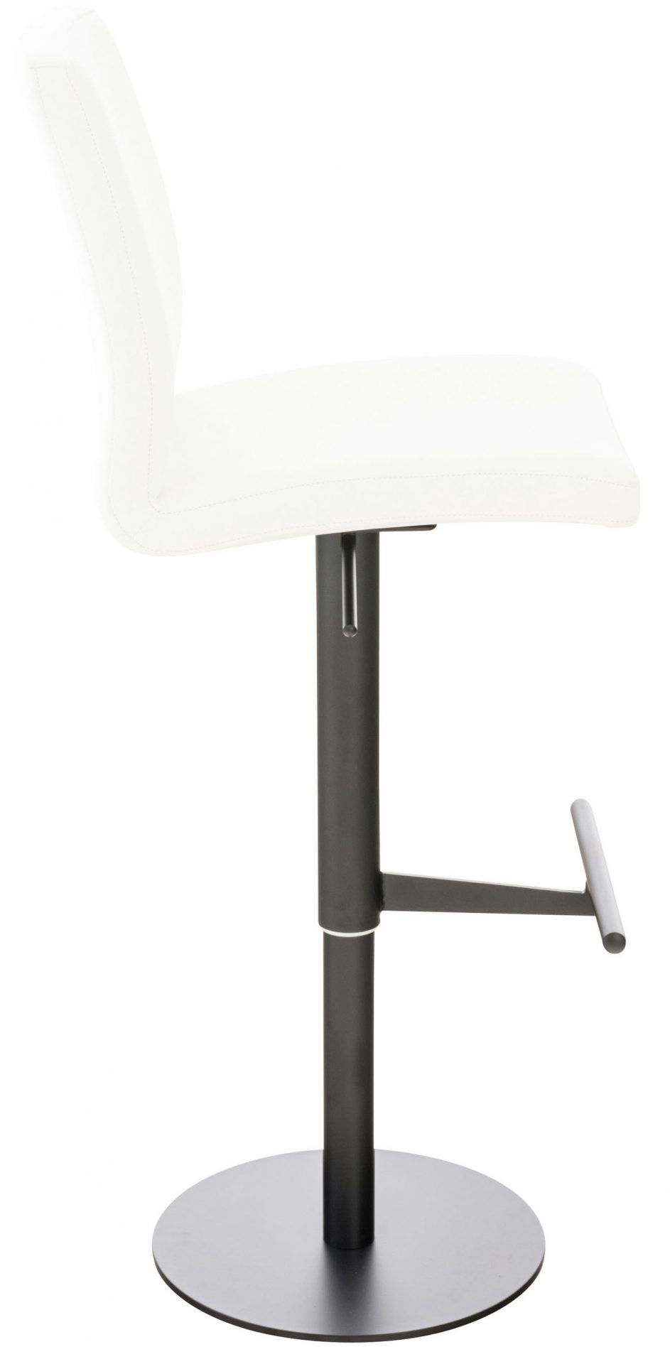 Barhocker Cadiz Kunstleder schwarz, weiß