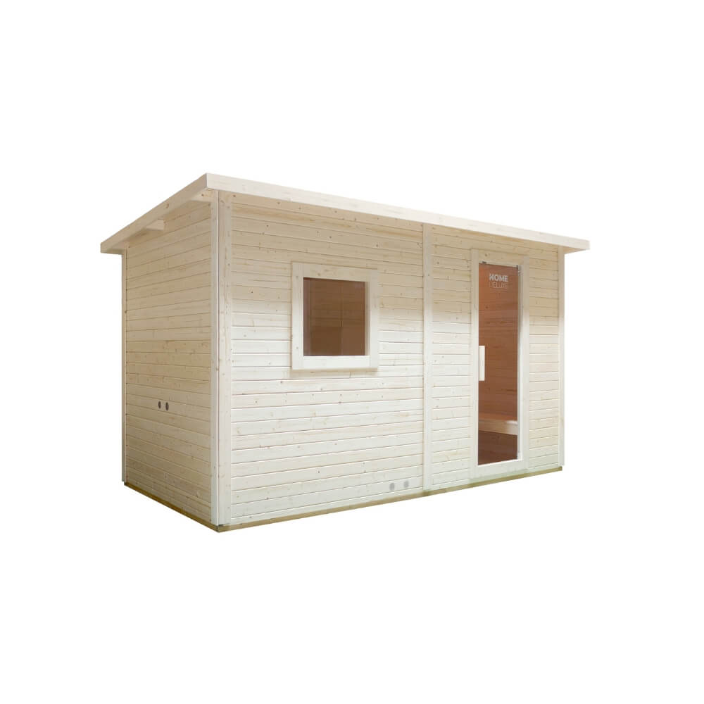 Saunahaus Outdoor mit Vorraum TALO XL - 400 x 217 cm für 5 Personen