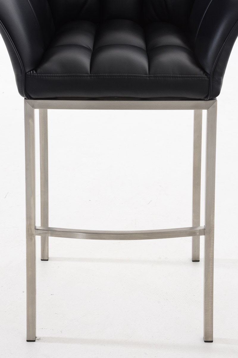 Barhocker Damaso E mit 4-Fuß Gestell, schwarz