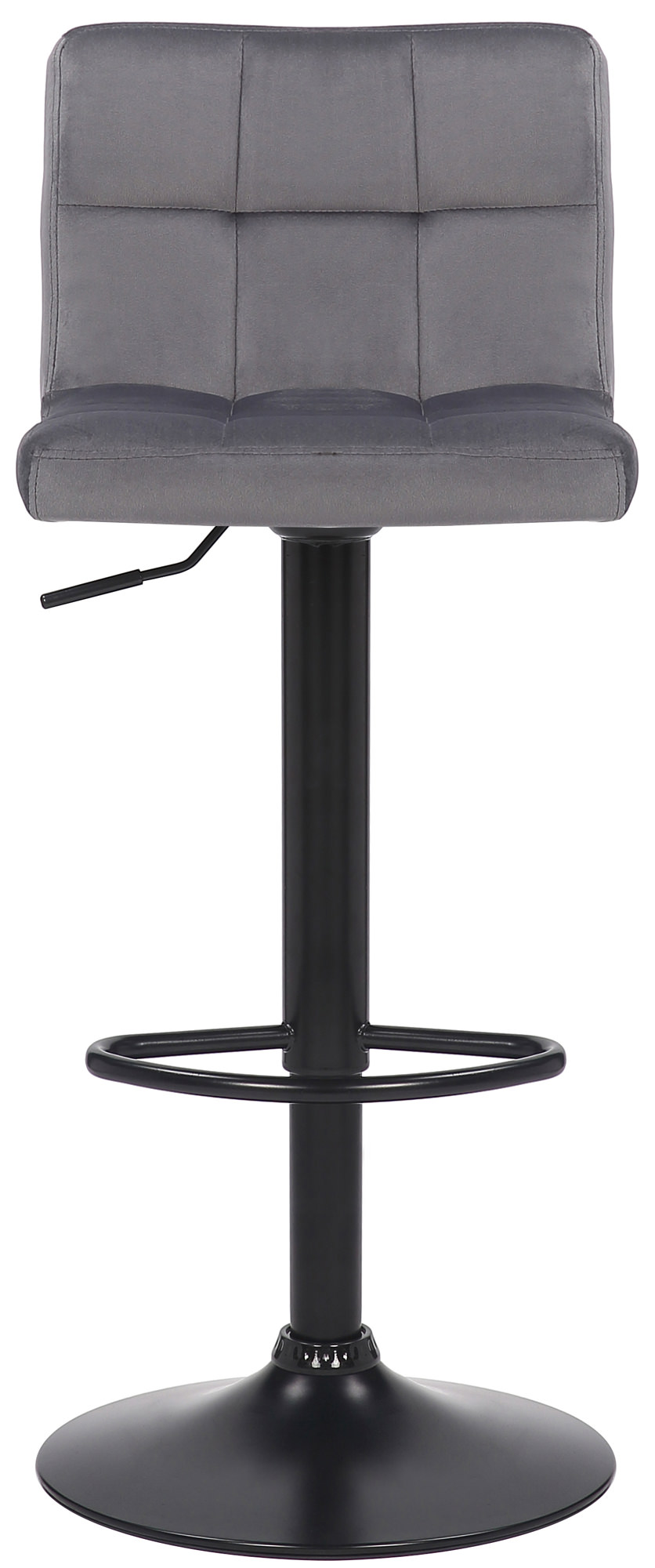 2er Set Barhocker Feni Samt, grau
