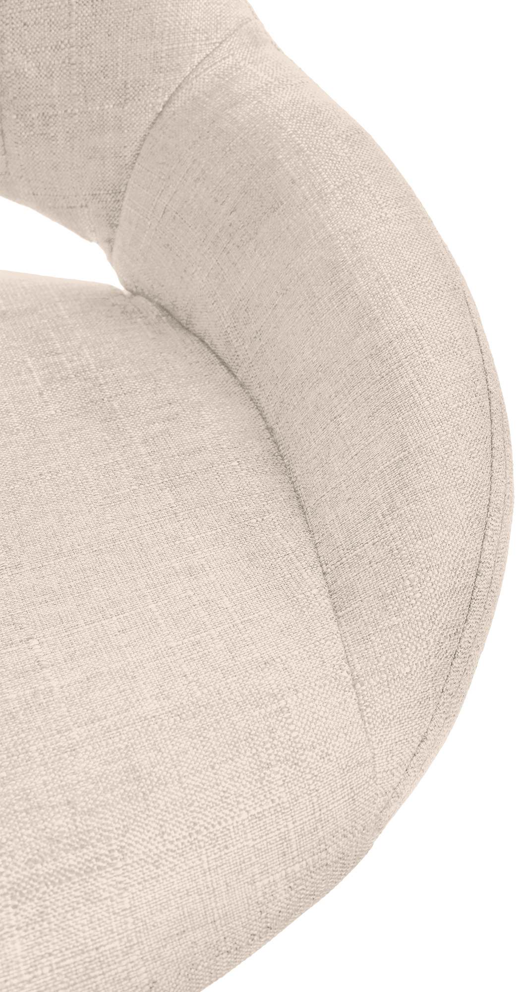 Barhocker Milet Stoff gold, creme
