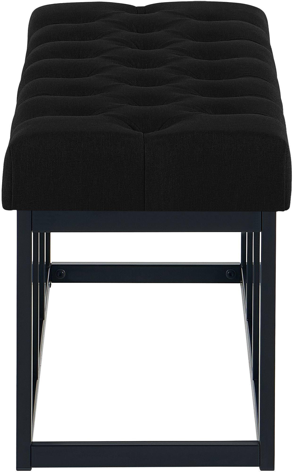Sitzbank Amun Stoff Schwarz 100 cm, schwarz