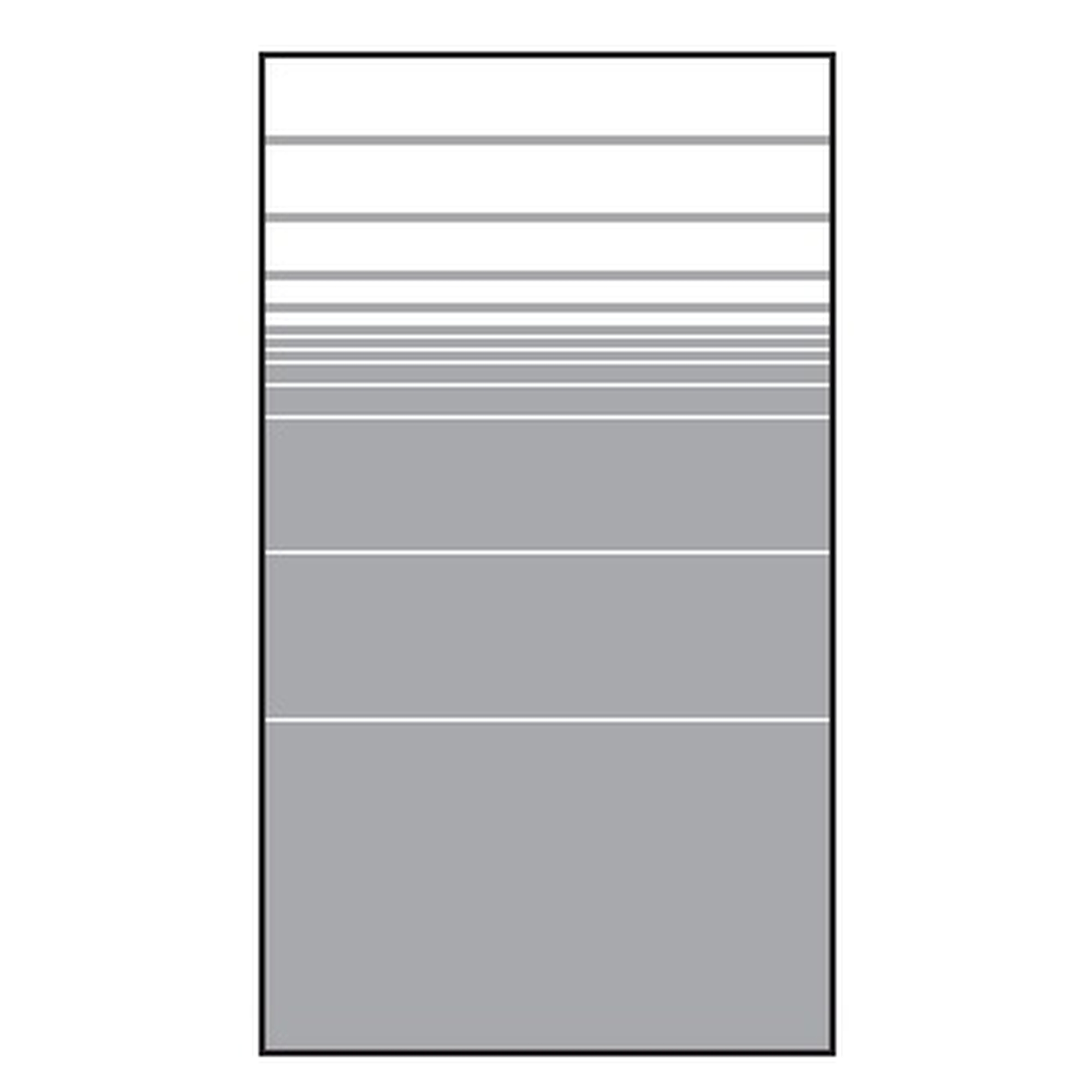 VETRO Glasscheibe, B 1030 x H 1800 mm, Streifen-Dekor 81, satiniert