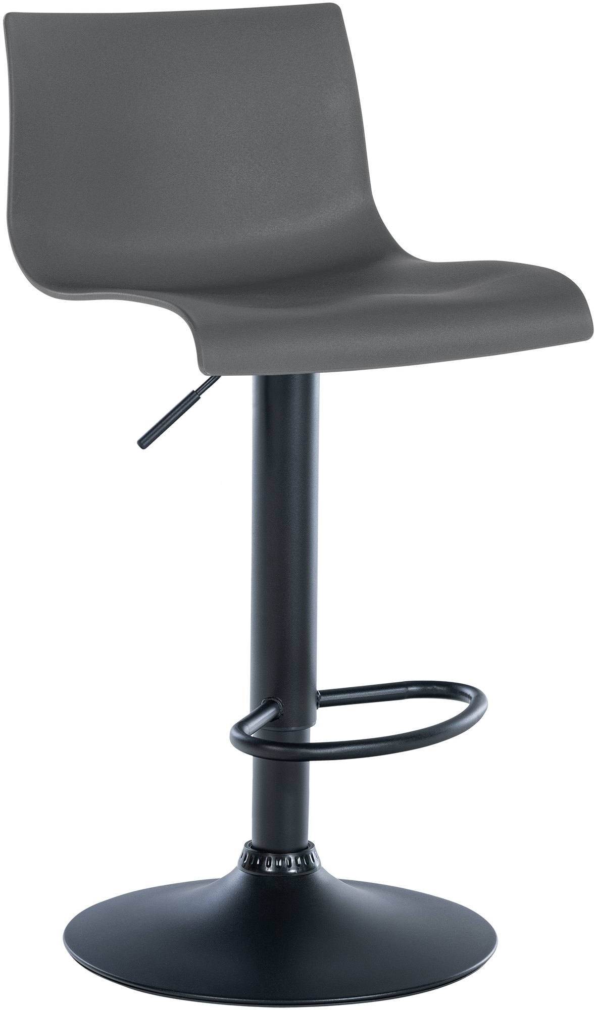 Barhocker Branford Kunststoff, grau