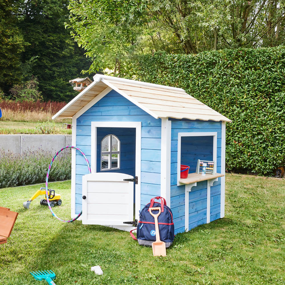 Spielhaus DER GROSSE PALAST - 106 x 111 cm Blau ohne Bank