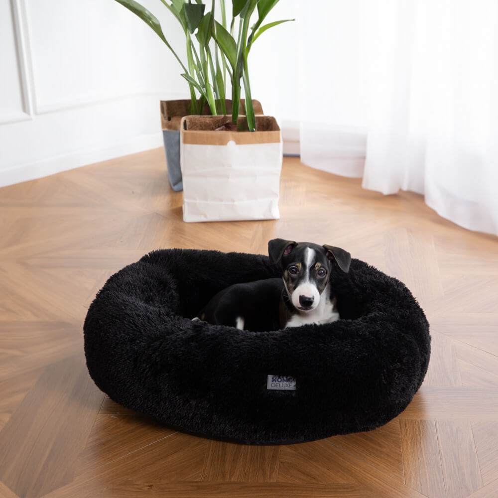 Haustierbett MUFFIN - 80 x 80 cm Schwarz