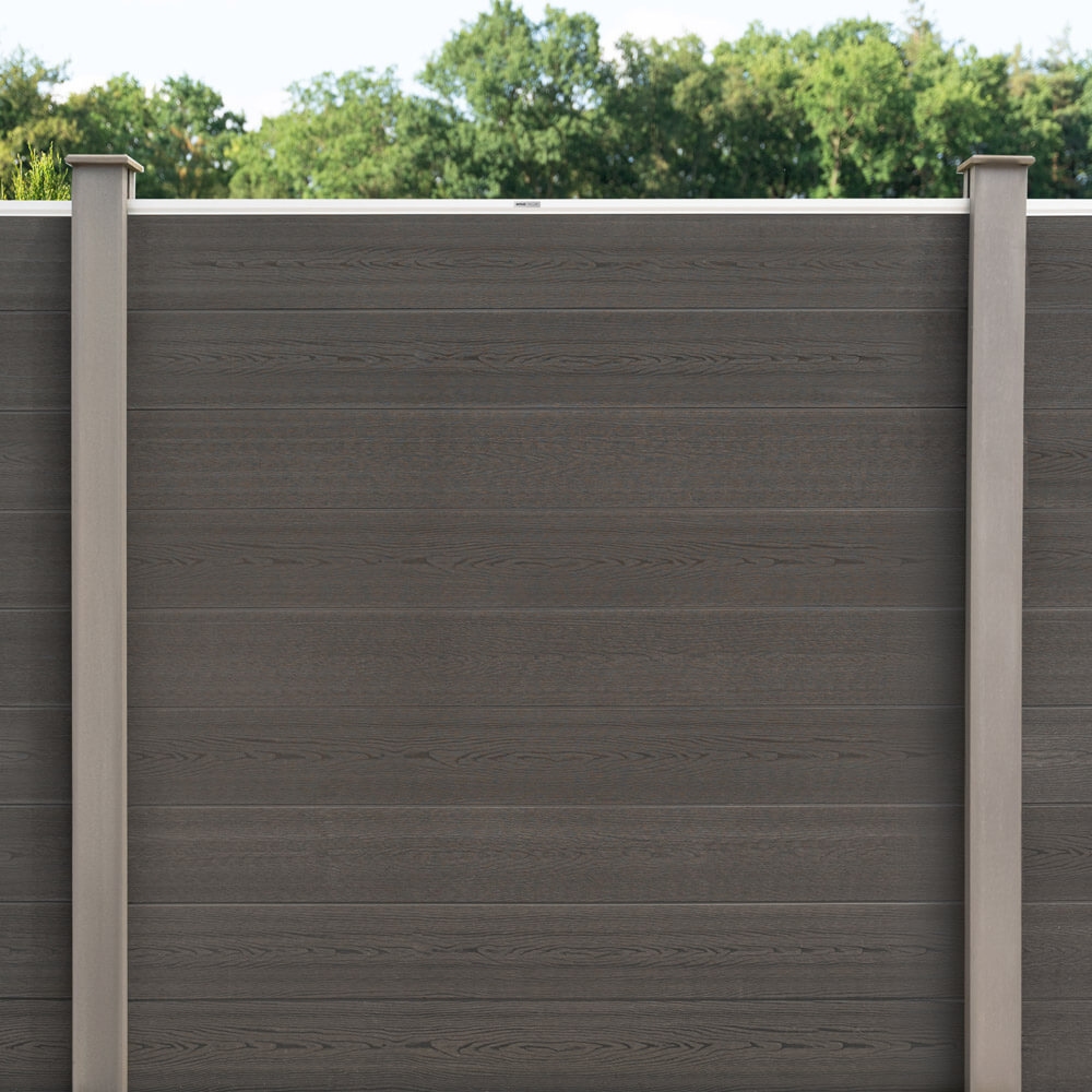 WPC Sichtschutzzaun CALLADO - 4 x Element + 5 x Pfosten