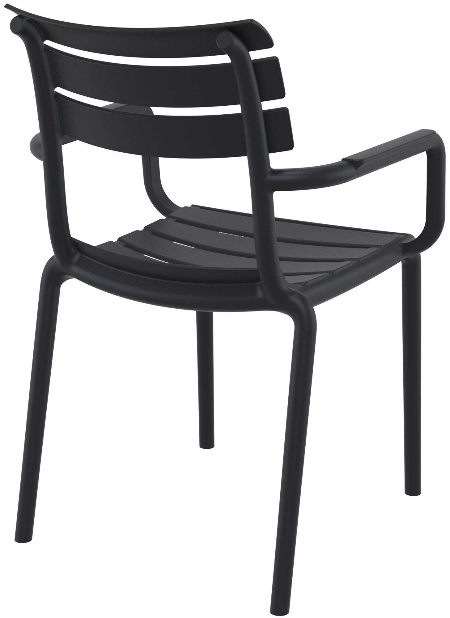 4er Set Stühle Paris, schwarz
